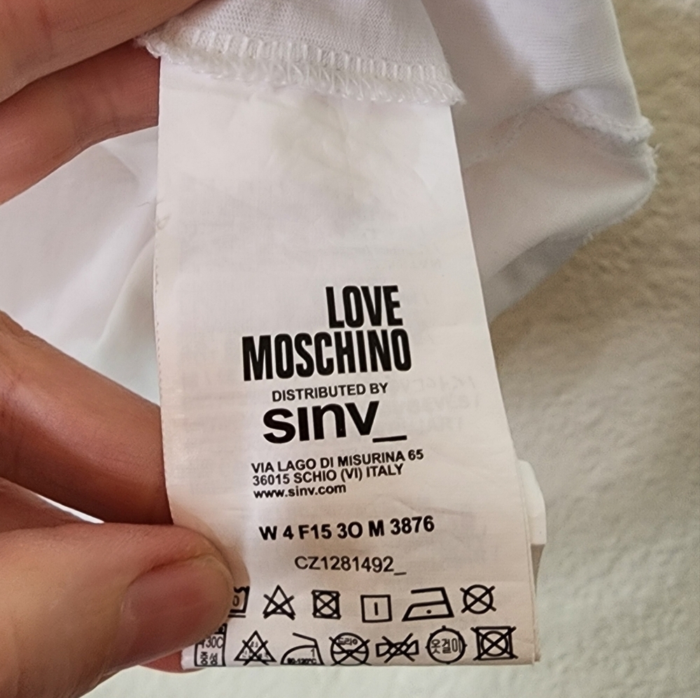 Love Moschino Heart Logo Graphic Tee 6 - Picture 5 of 6